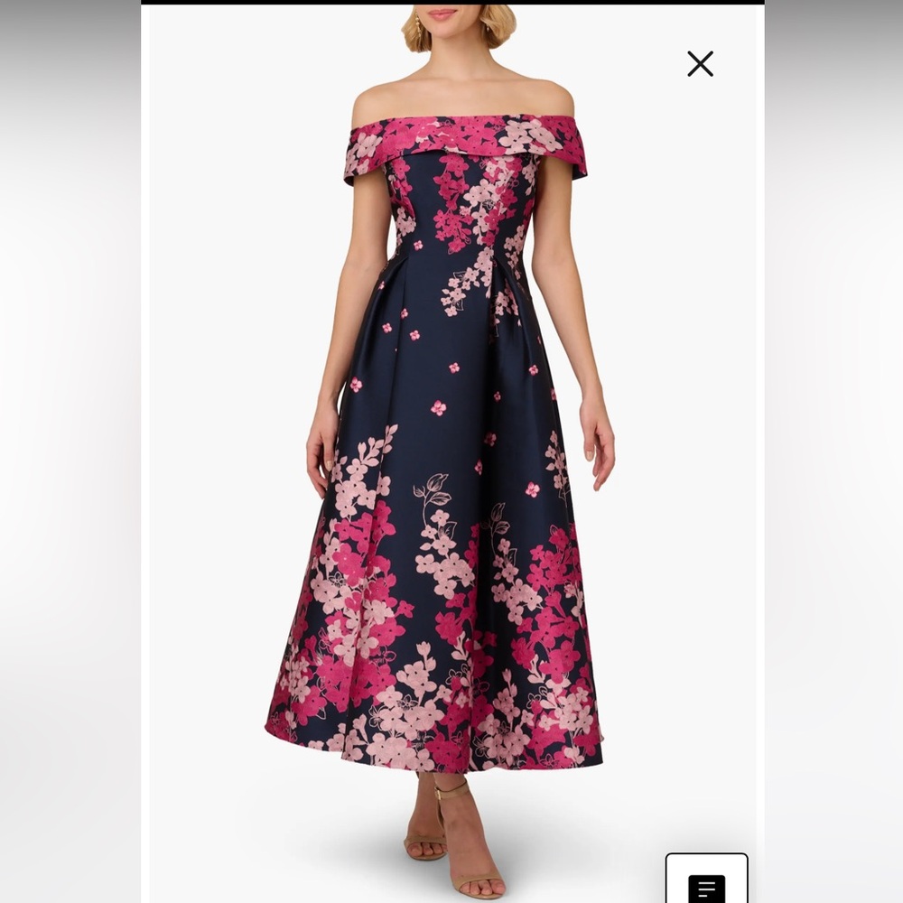 Adrianna Papell Women's Off-Shoulder Dress